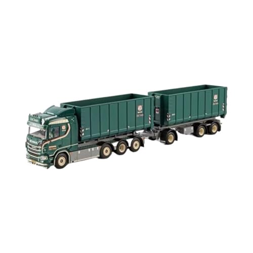 Mini Auto Spielzeug 1:50 Für Scania 8X2+2X40M3 Haken-Muldenkipper-Modell Grüner LKW-Transporter-Displayständer-Dekoration Wohnkultur von CYQOCD