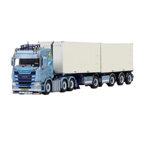 Mini Auto Spielzeug 1:50 Für Scania Cr20n 6X2 20ft X2 Containeranhänger Modell Abnehmbares Fahrzeug Geeignet Für Ornamente Wohnkultur von CYQOCD