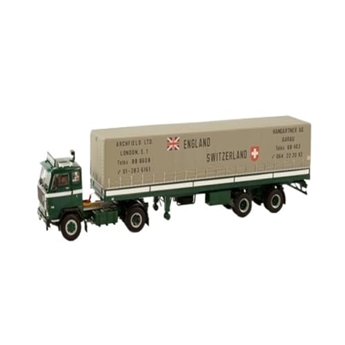 Mini Auto Spielzeug 1:50 Für Volvo F89 4X2 Seitenvorhang-Transporter Modellsimulation Realistisches Fahrzeug Wohnkultur von CYQOCD