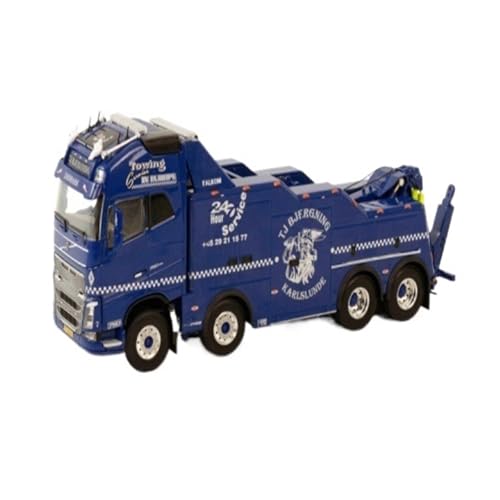 Mini Auto Spielzeug 1:50 Für Volvo FH4 ​​​​XL 8X4 Tj Bjergning 01-3706 Wrecker Rescue Fahrzeug Modell Blau Fahrzeug Wohnkultur von CYQOCD
