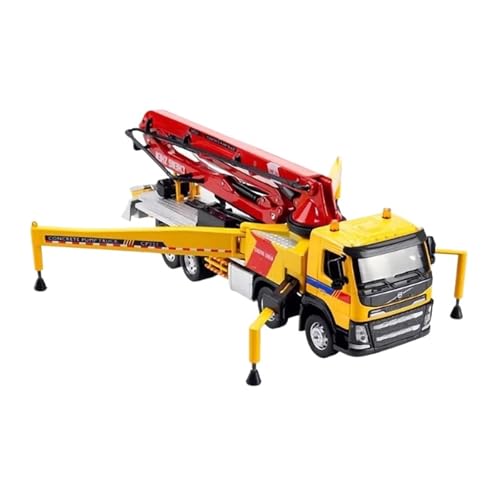 Mini Auto Spielzeug 1:50 Für Zementpumpe LKW Modell Transport Simulation Fahrzeug Gießen LKW Engineering Auto Spielzeug Wohnkultur(Yellow) von CYQOCD