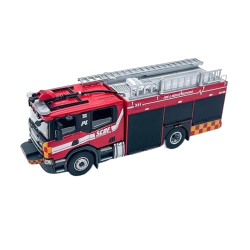 Mini Auto Spielzeug 1:64 Für 01 Feuerwehrauto Druckgusslegierung Simulation Automodell Szene Ornamente Hobby-Sammlung Wohnkultur von CYQOCD