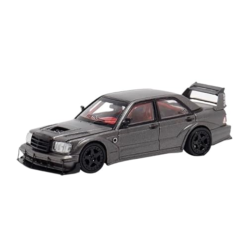 Mini Auto Spielzeug 1:64 Für 190E W201 Supercar Modifizierte Version Legierung Automodell Dekoration Sammlung Spielzeugfahrzeug Wohnkultur(Gray) von CYQOCD