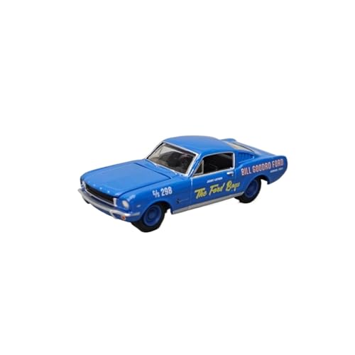 Mini Auto Spielzeug 1:64 Für 1965 Ford Mustang Fastback - Bill Goodro Blaue Limousine Statisches Legierungsmodell Familiendisplay Wohnkultur von CYQOCD