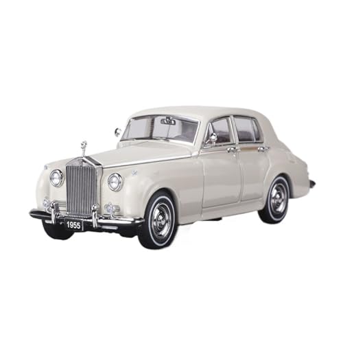 Mini Auto Spielzeug 1:64 Für 1965 Rolls Royce Silver Cloud Oldtimer Druckgusslegierung Automodell Schwarz Weiß Wohnkultur(White) von CYQOCD