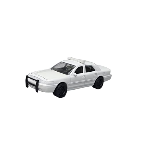 Mini Auto Spielzeug 1:64 Für 2001 Ford Crown Victoria Interceptor Polizeiauto Weiß Vintage Legierung Limousine Miniatur Spielzeug Wohnkultur von CYQOCD