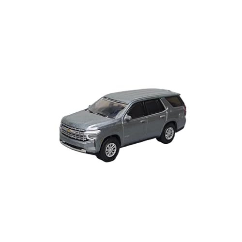 Mini Auto Spielzeug 1:64 Für 2021 Chevrolet Tahoe Silber Fahrzeug Legierung Druckguss Maßstab Modell Handwerk Für Display Wohnkultur von CYQOCD