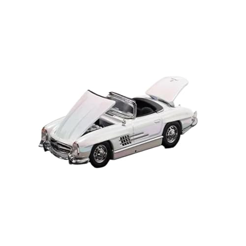 Mini Auto Spielzeug 1:64 Für 300SL Klassische Legierung Dekoration Spielzeug Modell Vordere Und Hintere Abdeckungen Können Geöffnet Werden Wohnkultur(White) von CYQOCD