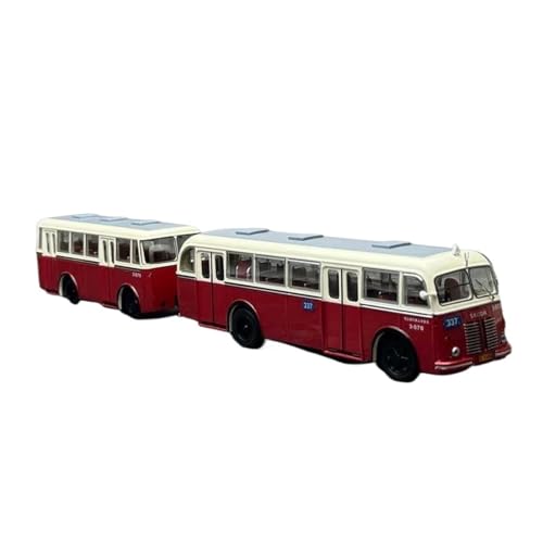 Mini Auto Spielzeug 1:64 Für 706RO Trailer Route 337 Bus Legierung Maßstab Auto Modell Retro Bus Fahrzeug Simulation Set Wohnkultur von CYQOCD