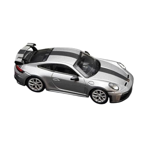 Mini Auto Spielzeug 1:64 Für 911 2025 GT3 (992 2) Legierung Supercar Ornament Auto Modell Sammlerstücke Druckguss Fahrzeuge Wohnkultur(Silver) von CYQOCD