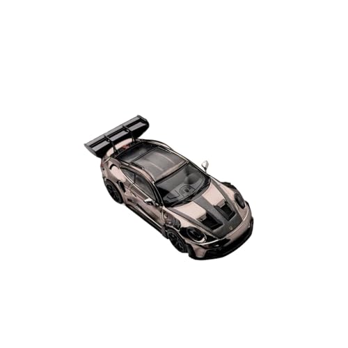 Mini Auto Spielzeug 1:64 Für 911 GT3RS Supercar Farbverlauf Silber Blau Legierung Kleine Maßstab Auto Modell Metall Sammlerstücke Wohnkultur(Gold) von CYQOCD