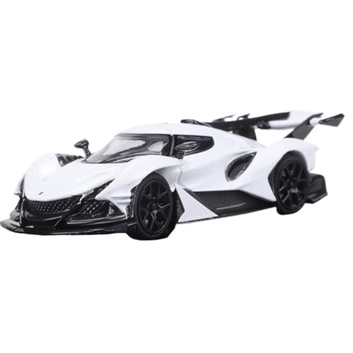 Mini Auto Spielzeug 1:64 Für Apollo Intensa Emozione IE Realistische Fahrzeuglegierung Supersportwagen Automodell Mehrfarbige Anzeige Wohnkultur(White) von CYQOCD