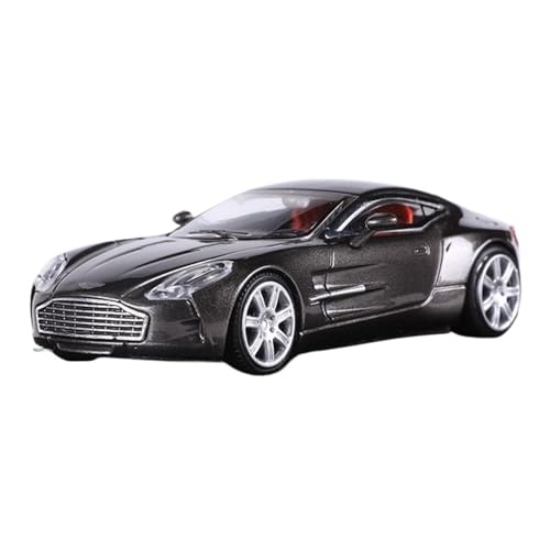 Mini Auto Spielzeug 1:64 Für Aston Martin ONE77 Multicolor Legierung Auto Modell Display Reise Spielzeug Display Sammlung Wohnkultur(Gray) von CYQOCD