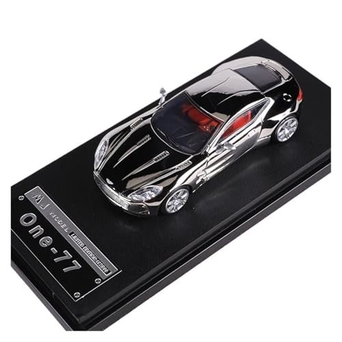 Mini Auto Spielzeug 1:64 Für Aston Martin ONE77 Multicolor Legierung Auto Modell Display Reise Spielzeug Display Sammlung Wohnkultur(Silver) von CYQOCD