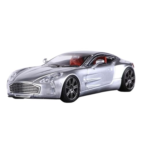 Mini Auto Spielzeug 1:64 Für Aston Martin ONE77 Multicolor Legierung Auto Modell Display Reise Spielzeug Display Sammlung Wohnkultur(Silver B) von CYQOCD