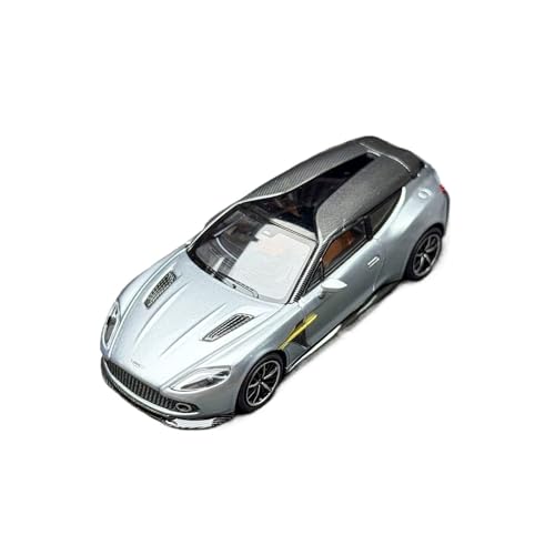 Mini Auto Spielzeug 1:64 Für Aston Martin Vanquish Zagato Legierung Schaufenster Sammlung Modell Maßstab Auto Geeignet Für Geburtstag Wohnkultur(Silver) von CYQOCD