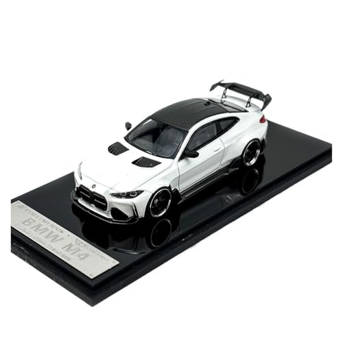 Mini Auto Spielzeug 1:64 Für BMW M4 Adro Body Kit Wide Body Legierung Automodell Sportwagenmodell Home Space Display Wohnkultur(White) von CYQOCD