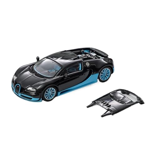 Mini Auto Spielzeug 1:64 Für Bugatti Veyron Kleinwagenmodell Aus Legierung Carbon Edition Duplex Edition Fahrzeugdekor Wohnkultur(Black) von CYQOCD