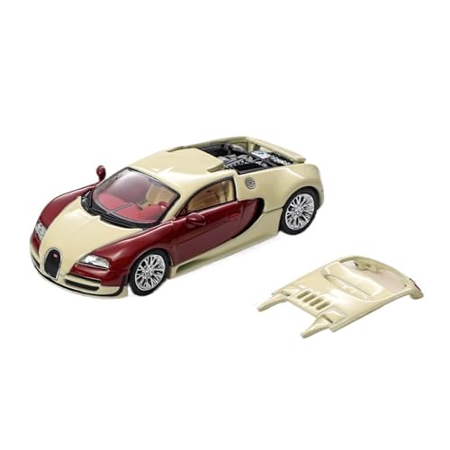 Mini Auto Spielzeug 1:64 Für Bugatti Veyron Kleinwagenmodell Aus Legierung Carbon Edition Duplex Edition Fahrzeugdekor Wohnkultur(Red) von CYQOCD