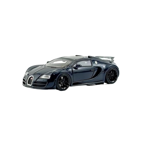 Mini Auto Spielzeug 1:64 Für Bugatti Veyron Vitesse Blaues Carbonfasermuster Harzmodell Dekoration Für Den Autoinnenraum Wohnkultur von CYQOCD