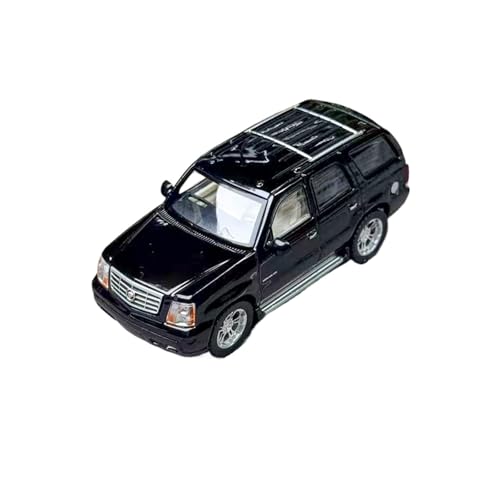 Mini Auto Spielzeug 1:64 Für Cadillac 2005 Escalade SUV Legierung Miniatur Dekorative Auto Modell Display Stand Ornamente Wohnkultur(Black) von CYQOCD
