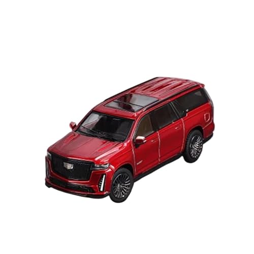 Mini Auto Spielzeug 1:64 Für Cadillac Escalade ESV SUV Legierung Große Auto Modell Klassische Erwachsene Sammlung Metall Dekoration Wohnkultur(Red) von CYQOCD
