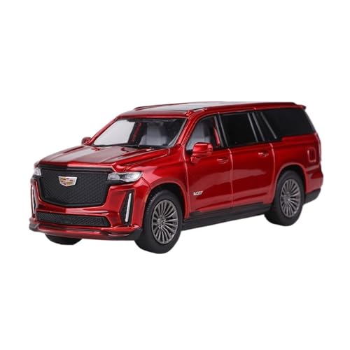Mini Auto Spielzeug 1:64 Für Cadillac Escalade SUV Maßstab Fahrzeug Legierung Dekoration Auto Modell Display Ornamente Wohnkultur(Red) von CYQOCD