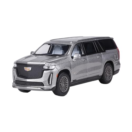 Mini Auto Spielzeug 1:64 Für Cadillac Escalade SUV Maßstab Fahrzeug Legierung Dekoration Auto Modell Display Ornamente Wohnkultur(Silver) von CYQOCD