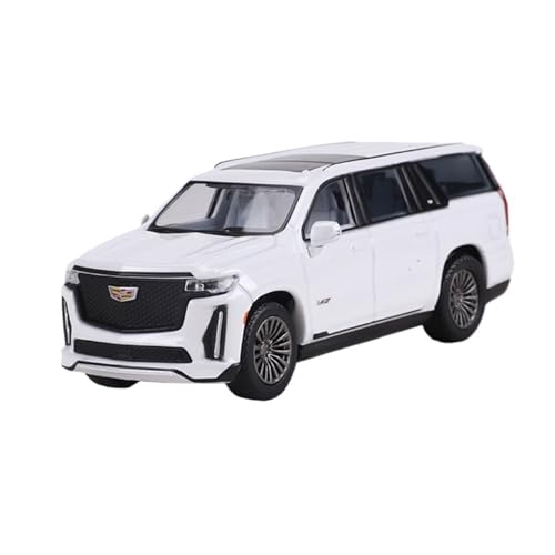 Mini Auto Spielzeug 1:64 Für Cadillac Escalade SUV Maßstab Fahrzeug Legierung Dekoration Auto Modell Display Ornamente Wohnkultur(White) von CYQOCD