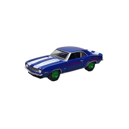 Mini Auto Spielzeug 1:64 Für Chevrolet Camaro Z/28 1969 Blau Limousine Legierung Auto Modell Dekoration Miniatur Display Wohnkultur von CYQOCD