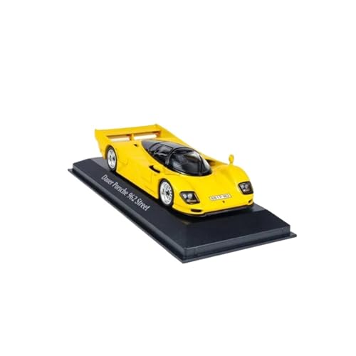 Mini Auto Spielzeug 1:64 Für Dauer 962 GT 1994 Multicolor Legierung Auto Modell Sport Supercar Metall Ornament Wohnkultur(Yellow) von CYQOCD