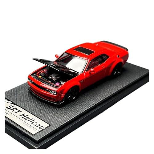 Mini Auto Spielzeug 1:64 Für Dodge Challenger SRT Hellcat Hellcat Legierung Offene Haube Auto Modell Maßstab Fahrzeug Dekoration Wohnkultur von CYQOCD