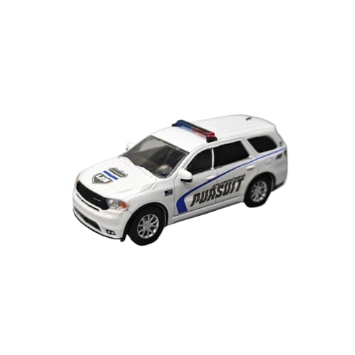 Mini Auto Spielzeug 1:64 Für Dodge Durango Pursuit Police SUV – Weiß 2019 Legierung Polizeiauto Maßstabmodell Druckguss Display Wohnkultur von CYQOCD