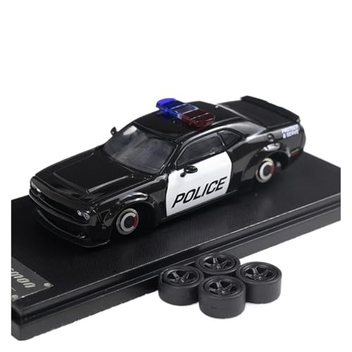 Mini Auto Spielzeug 1:64 Für Dodge SRT Hellcat Hellcat Dämon Legierung Auto Modell Multi-Farbe Metall Fahrzeug Ornament Wohnkultur(Black) von CYQOCD