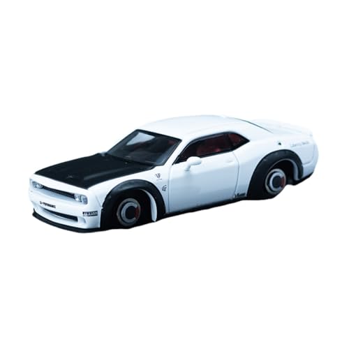 Mini Auto Spielzeug 1:64 Für Dodge SRT Hellcat Hellcat Dämon Legierung Auto Modell Multi-Farbe Metall Fahrzeug Ornament Wohnkultur(White) von CYQOCD