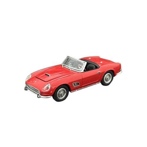 Mini Auto Spielzeug 1:64 Für Ferrari 250GT California Druckguss-Sammleredition Legierungsautomodell Mehrfarbiges Display Wohnkultur(Red) von CYQOCD