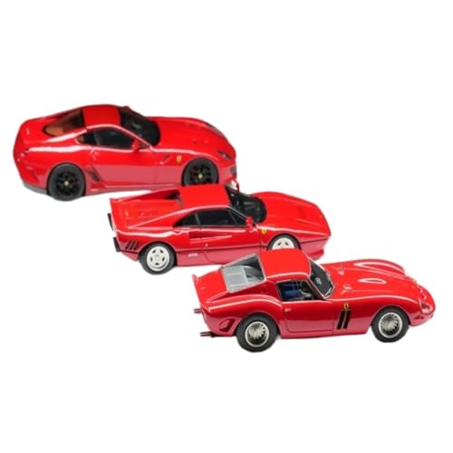 Mini Auto Spielzeug 1:64 Für Ferrari 250GTO 288GTO 599GTO DREI-Auto-Set Realistische Ornamente Legierung Automodell Wohnkultur Mini Auto Spielzeug 1:64 Für Ferrari 250GTO 288GTO 599GTO DREI-Auto-Set Realistische Ornamente Legierung Automodell Wohnkultur von CYQOCD