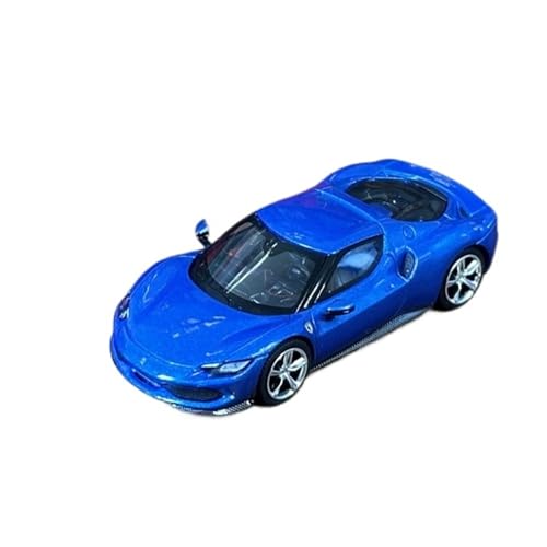 Mini Auto Spielzeug 1:64 Für Ferrari 296 GTB Blu Corsa Blau Legierung Limousine Sammlerauto Modell Wagon Spielzeug Für Autoliebhaber Wohnkultur von CYQOCD