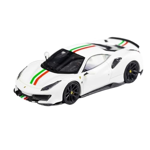 Mini Auto Spielzeug 1:64 Für Ferrari 488 Pista Gt Supercar Leuchtend Grün Harz Auto Modell Druckguss Metall Spielzeug Wohnkultur von CYQOCD