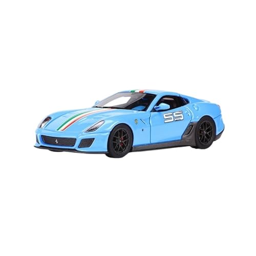 Mini Auto Spielzeug 1:64 Für Ferrari 599 GTO Supersportwagen Simulation Harz Automodell Mehrfarbige Sammlung Dekoration Wohnkultur(Blue) von CYQOCD