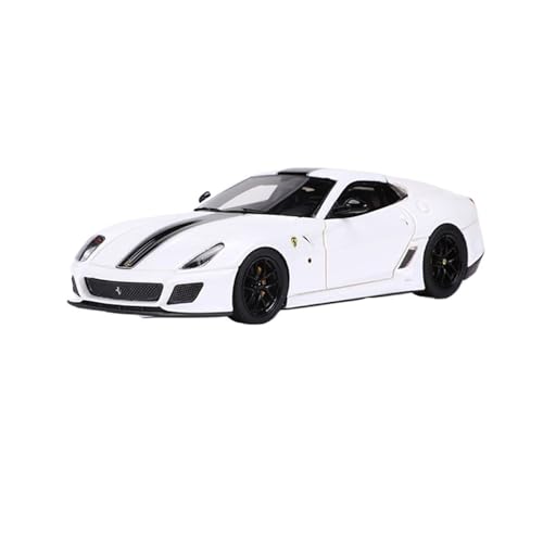 Mini Auto Spielzeug 1:64 Für Ferrari 599 GTO Supersportwagen Simulation Harz Automodell Mehrfarbige Sammlung Dekoration Wohnkultur(White B) von CYQOCD