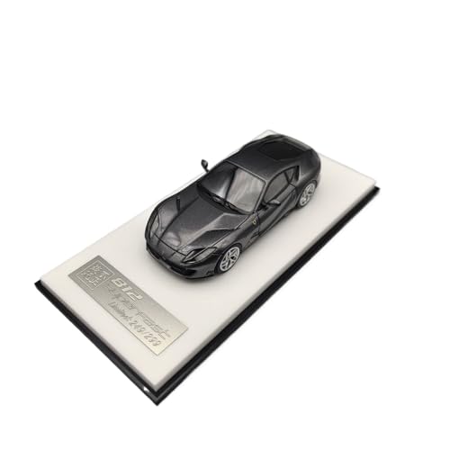 Mini Auto Spielzeug 1:64 Für Ferrari 812 Superfast Statisches Harzauto-Sammelmodell Realistisches Arbeitsplatzornament Wohnkultur(Black) von CYQOCD