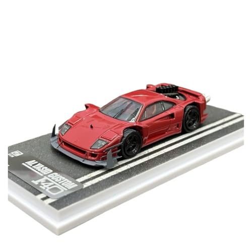 Mini Auto Spielzeug 1:64 Für Ferrari Ai.yasid Benutzerdefinierte Modifizierte F40 Legierung Simulation Dekoration Automodell Handwerk Modell Wohnkultur(Red) von CYQOCD