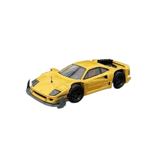 Mini Auto Spielzeug 1:64 Für Ferrari Ai.yasid Benutzerdefinierte Modifizierte F40 Legierung Simulation Dekoration Automodell Handwerk Modell Wohnkultur(Yellow) von CYQOCD