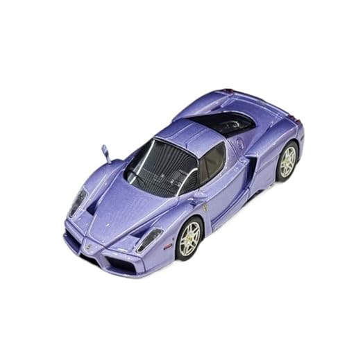 Mini Auto Spielzeug 1:64 Für Ferrari Enzo Mit Motor Harz Dekoration Auto Modell Supercar Szene Simulation Statische Spielzeug Wohnkultur(Purple) von CYQOCD