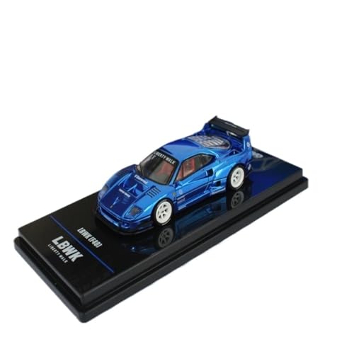 Mini Auto Spielzeug 1:64 Für Ferrari F40 TAS LBWK Verstecktes Blaues Sportwagen-Legierungs-Statik-Sammelauto-Modellspielzeug Wohnkultur von CYQOCD