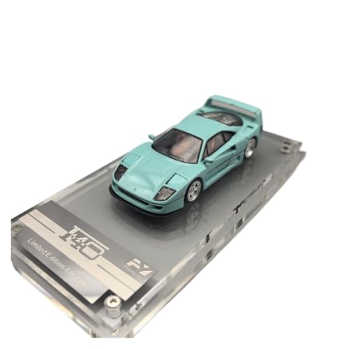 Mini Auto Spielzeug 1:64 Für Ferrari F40 Tänzelndes Pferd Klapplichter Legierung Mehrfarbiges Automodell Realistisches Ornament Wohnkultur(Green) von CYQOCD