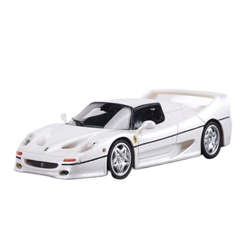 Mini Auto Spielzeug 1:64 Für Ferrari F50 Sportwagen-Simulation Harz Automodell Sammlung Erwachsene Hobby Handwerk Modell Wohnkultur(White) von CYQOCD