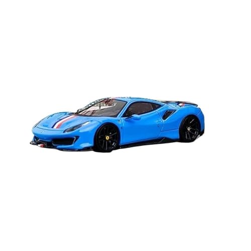 Mini Auto Spielzeug 1:64 Für Ferrari Harz Novitec 488 Pista Spielzeug Autos Modell Supercar Classics Erwachsene Ornamente Wohnkultur(Blue) von CYQOCD