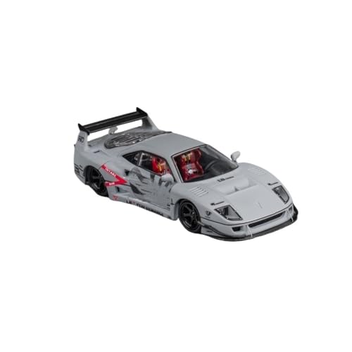 Mini Auto Spielzeug 1:64 Für Ferrari Lbwk F40 Mehrfarben-Legierungssimulation Supersportwagenmodell Druckgussmetall-Spielzeug-Souvenir Wohnkultur(Gray) von CYQOCD